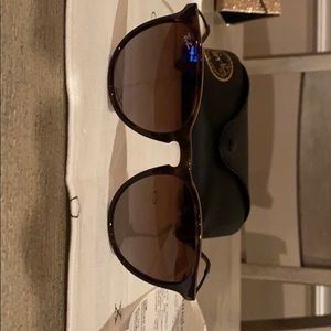 Ray Band brown polarized sunglasses metal frames